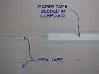 How do you tape and mud drywall?