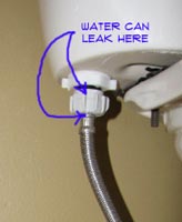 How do you find leaks in a water line?