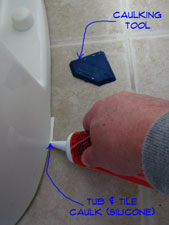 Caulking the base of a toilet will not stop the base from leaking, you must first find the solution to the leak in the first place. Caulking the base of a tiolet is to first make it look nice,as if the tiolet is not just sitting on the floor, but is a part of the bathroom. Also the caulk keeps water from getting UNDER the toilet, from mopping, other bathroom water, and producing unwanted smells.