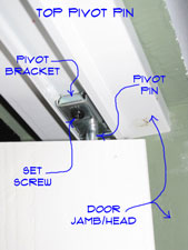 Adjusting Bifold Hardware - Top Pivot Pic1